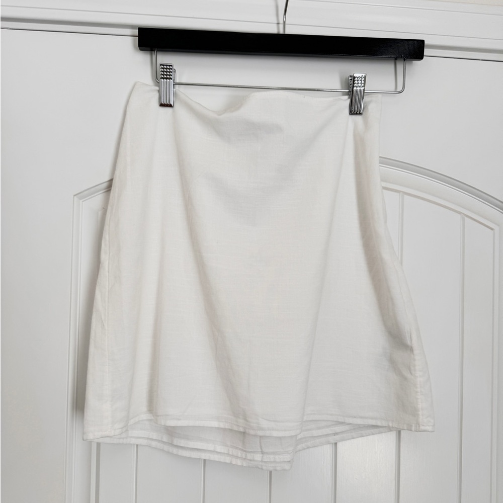 Abercrombie & Fitch White Cotton Skirt